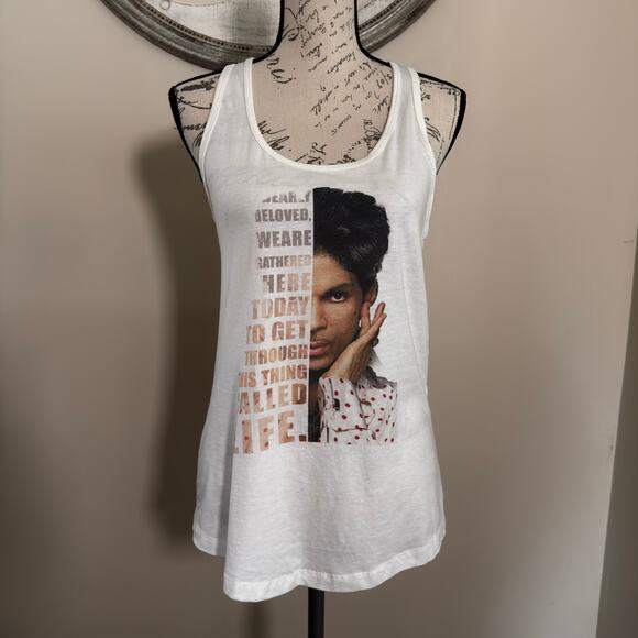 Prince Graphic Tank Top – “Dearly Beloved” Quote – Size L by Next Level - Picture 1 of 3